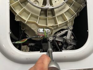 Beko WME7267 Washing machine motor rear bolts removal