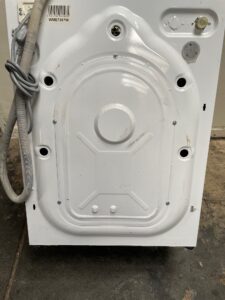 Back panel of a Beko WME7267 washing machine