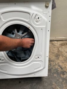 removing belt on a bosch washing machine