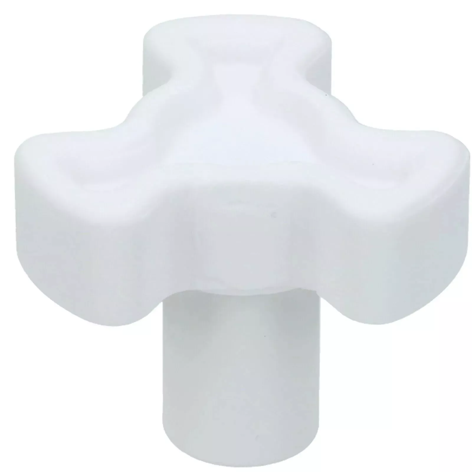 Genuine Bosch Siemens microwave turntable coupling in white – part 00628013 – fits CMA and HBC series models.